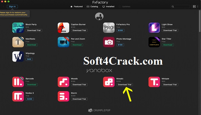 FxFactory Pro Crack